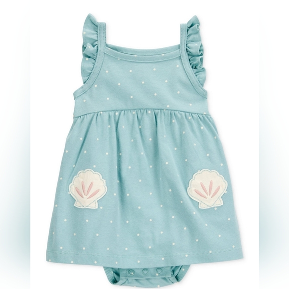 Carters Baby Girls Rompers Size 9 Months - Picture 3 of 4